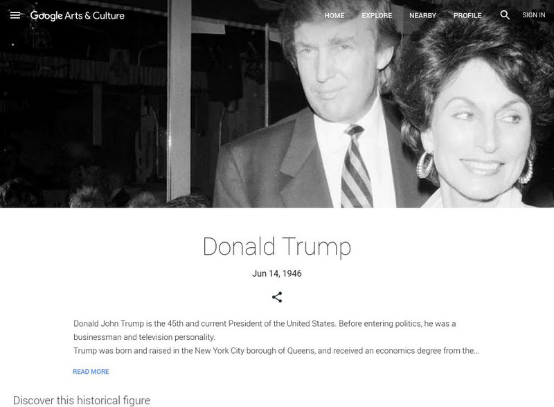 Google Cultural Institute: Donald Trump Handout