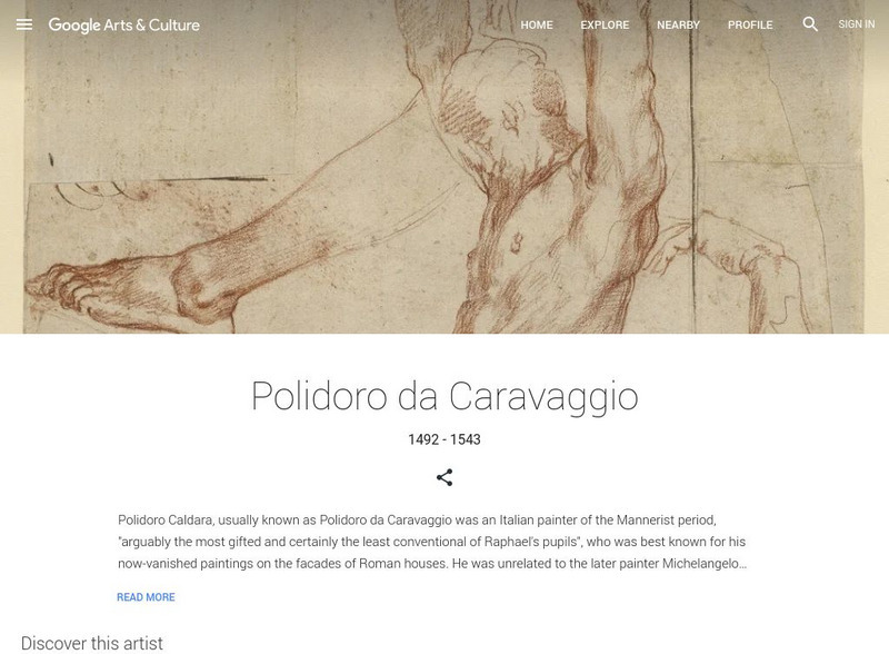Google Cultural Institute: Polidoro Da Caravaggio Handout