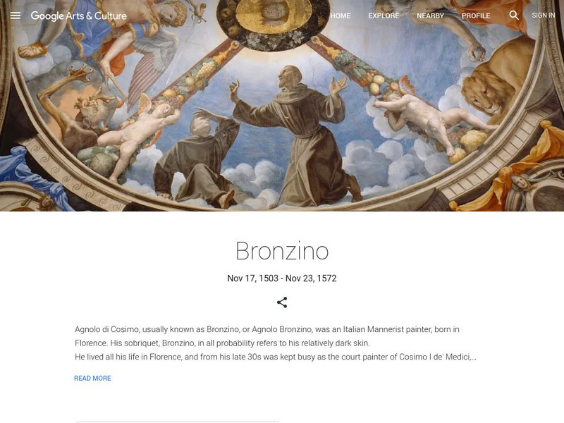 Google Cultural Institute: Bronzino Handout