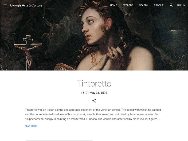 Google Cultural Institute: Tintoretto Handout Google Cultural Institute: Tintoretto Handout