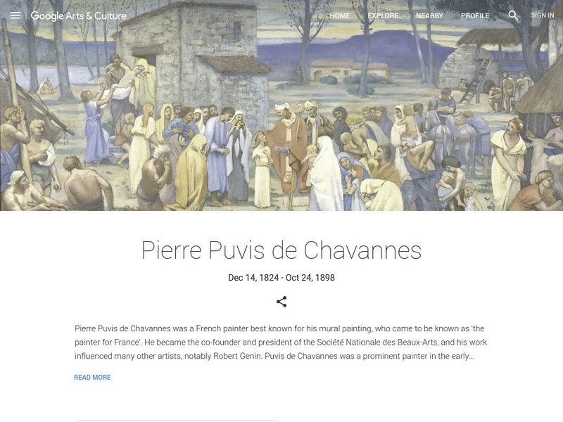 Google Cultural Institute: Pierre Puvis De Chavannes Handout Google Cultural Institute: Pierre Puvis De Chavannes Handout