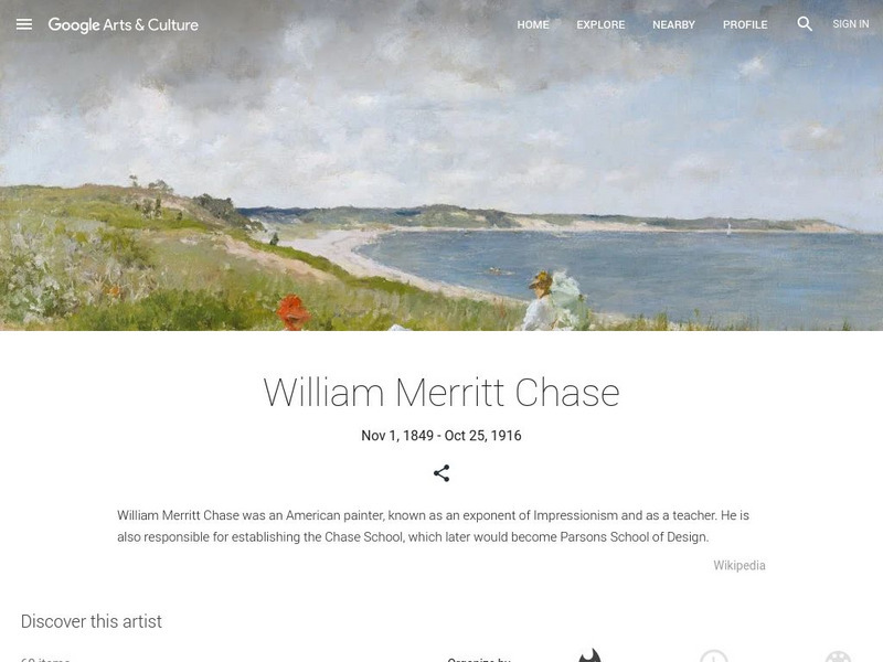 Google Cultural Institute: William Merritt Chase Handout Google Cultural Institute: William Merritt Chase Handout