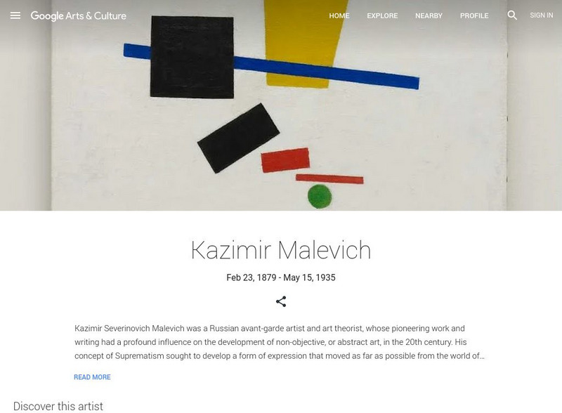 Google Cultural Institute: Kazimir Malevich Handout