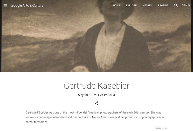 Google Cultural Institute: Gertrude Kasebier Handout