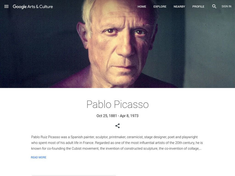 Google Cultural Institute: Pablo Picasso Handout Google Cultural Institute: Pablo Picasso Handout