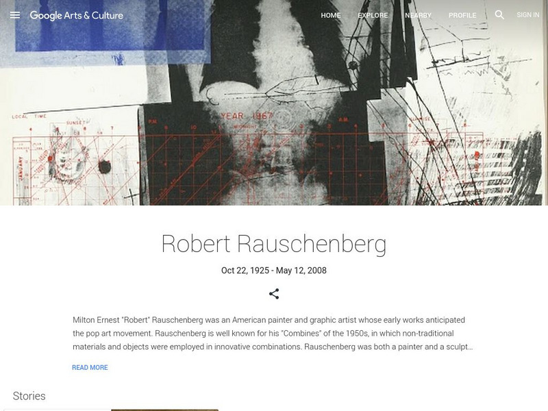 Google Cultural Institute: Robert Rauschenberg Handout
