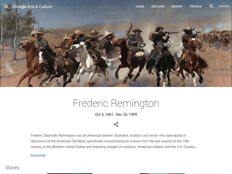 Google Cultural Institute: Frederic Remington Handout