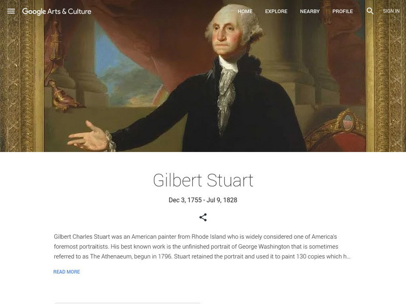 Google Cultural Institute: Gilbert Stuart Handout