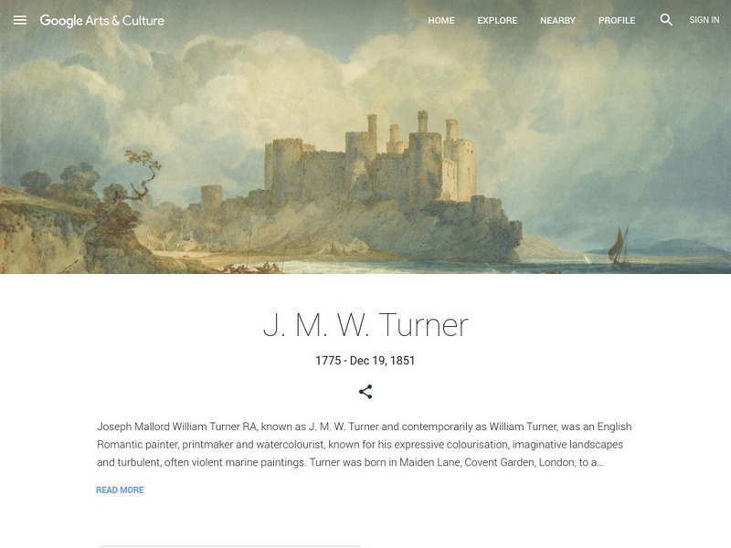 Google Cultural Institute: J. M. W. Turner Handout