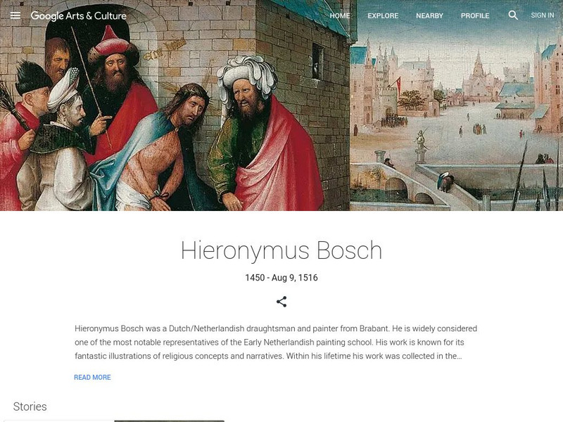 Google Cultural Institute: Hieronymus Bosch Handout Google Cultural Institute: Hieronymus Bosch Handout