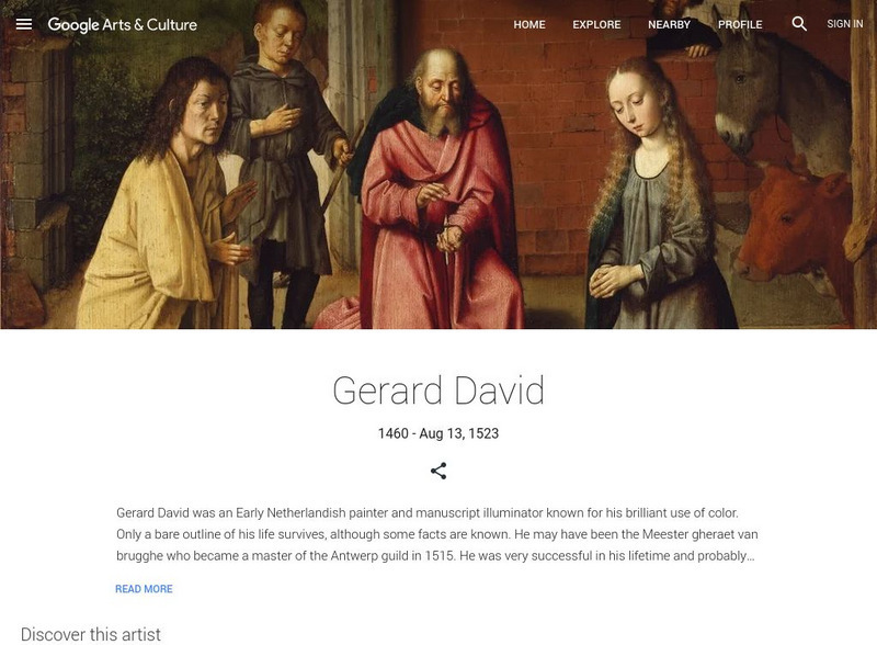 Google Cultural Institute: Gerard David Handout