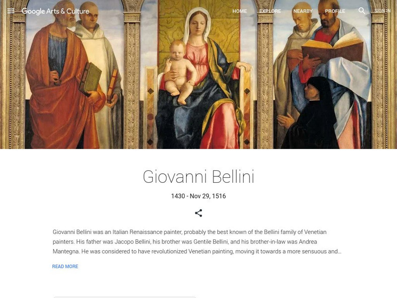 Google Cultural Institute: Giovanni Bellini Handout