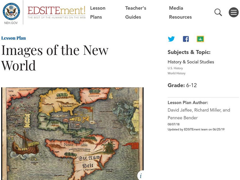 Neh: Edsit Ement: Images of the New World Lesson Plan Neh: Edsit Ement: Images of the New World Lesson Plan