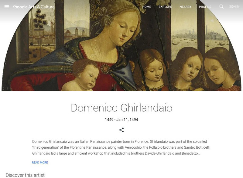 Google Cultural Institute: Domenico Ghirlandaio Handout