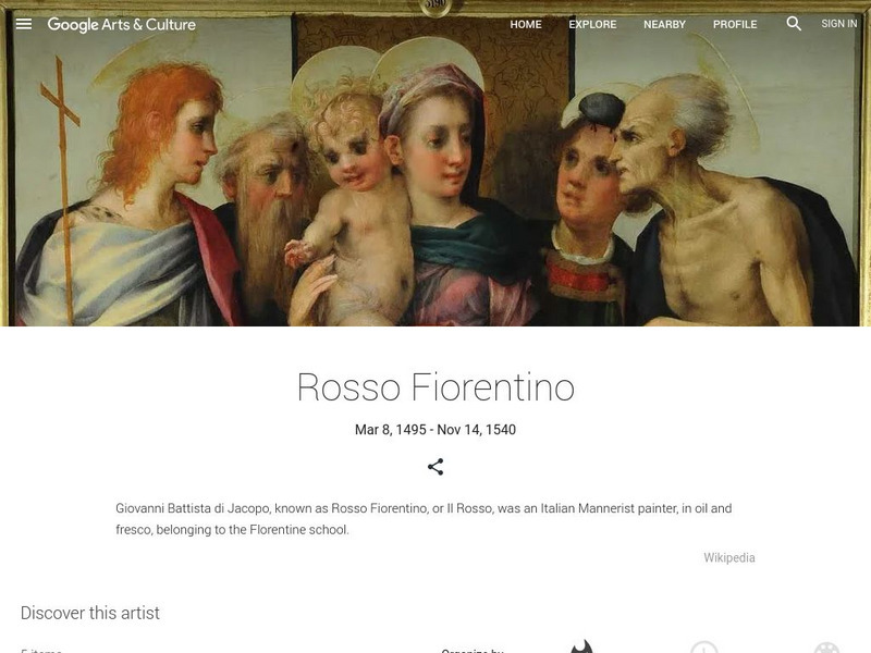 Google Cultural Institute: Rosso Fiorentino Handout