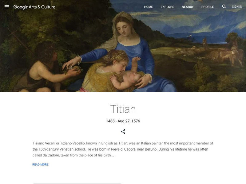 Google Cultural Institute: Titian Handout