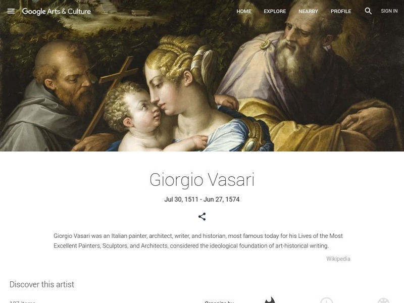 Google Cultural Institute: Giorgio Vasari Handout