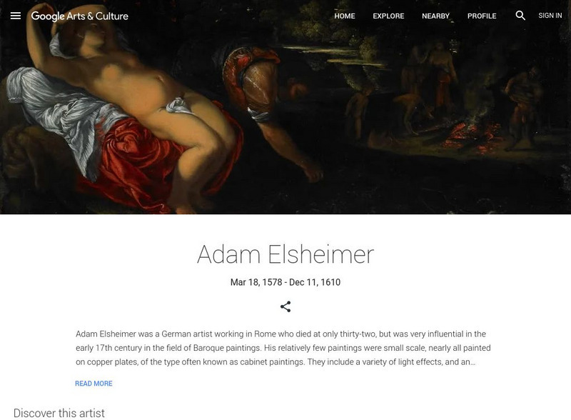 Google Cultural Institute: Adam Elsheimer Handout