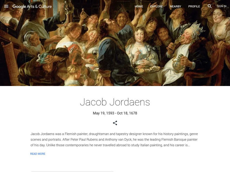 Google Cultural Institute: Jacob Jordaens Handout