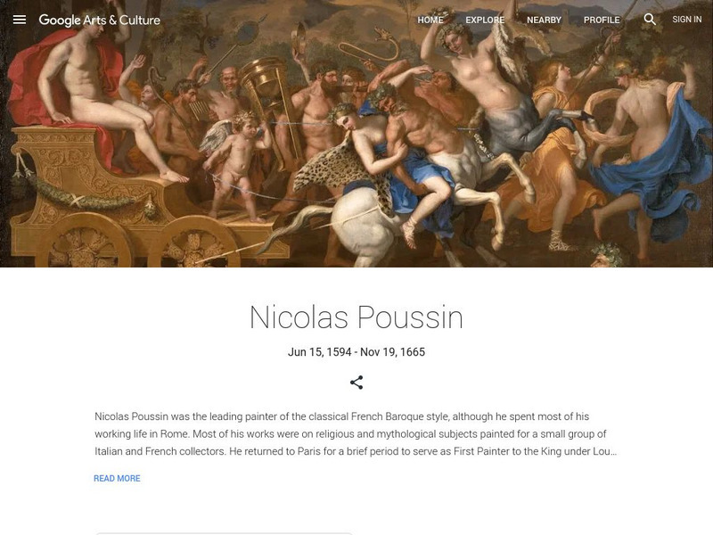 Google Cultural Institute: Nicolas Poussin Handout