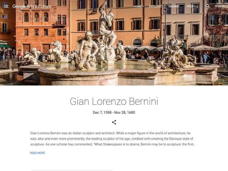 Google Cultural Institute: Gian Lorenzo Bernini Handout