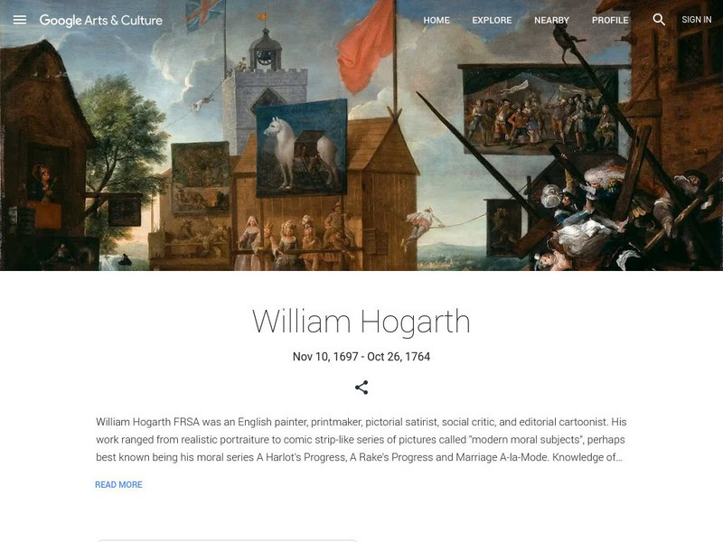 Google Cultural Institute: William Hogarth Handout Google Cultural Institute: William Hogarth Handout