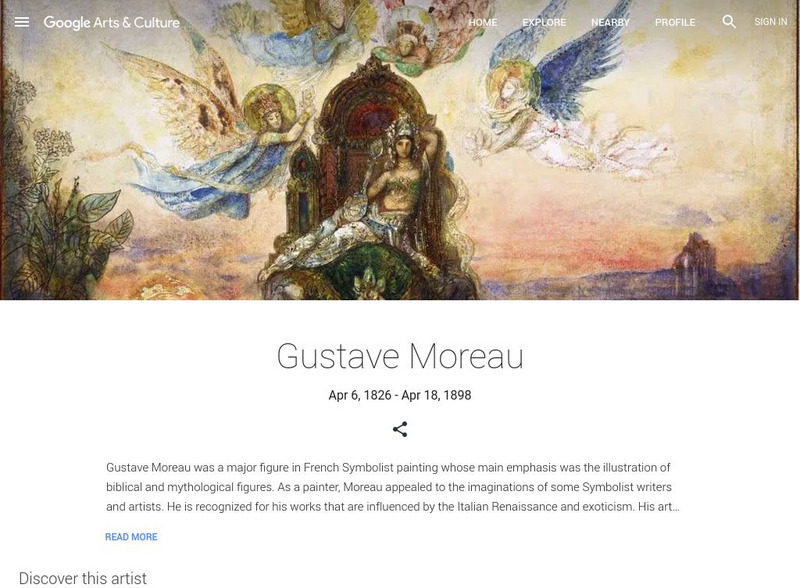 Google Cultural Institute: Gustave Moreau Handout Google Cultural Institute: Gustave Moreau Handout