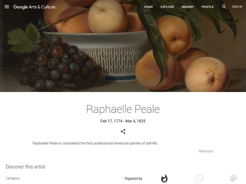 Google Cultural Institute: Raphaelle Peale Handout