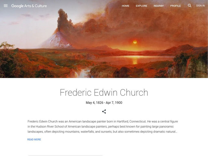 Google Cultural Institute: Frederic Edwin Church Handout