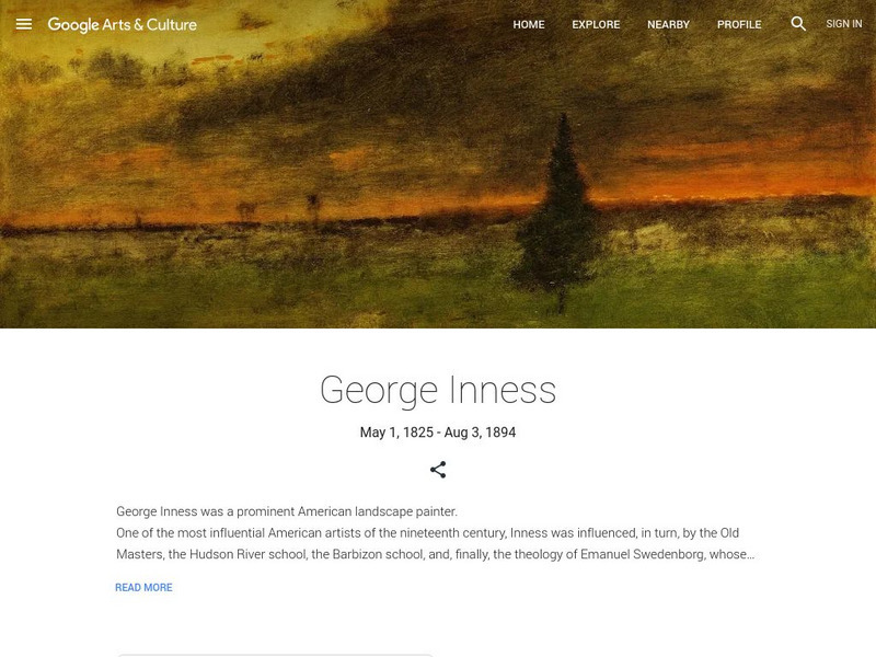 Google Cultural Institute: George Inness Handout