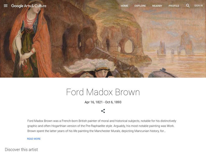 Google Cultural Institute: Ford Madox Brown Handout Google Cultural Institute: Ford Madox Brown Handout