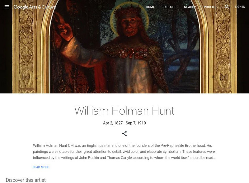 Google Cultural Institute: William Holman Hunt Handout