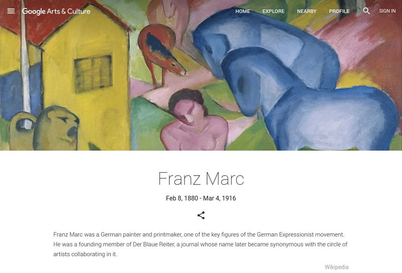 Google Cultural Institute: Franz Marc Handout
