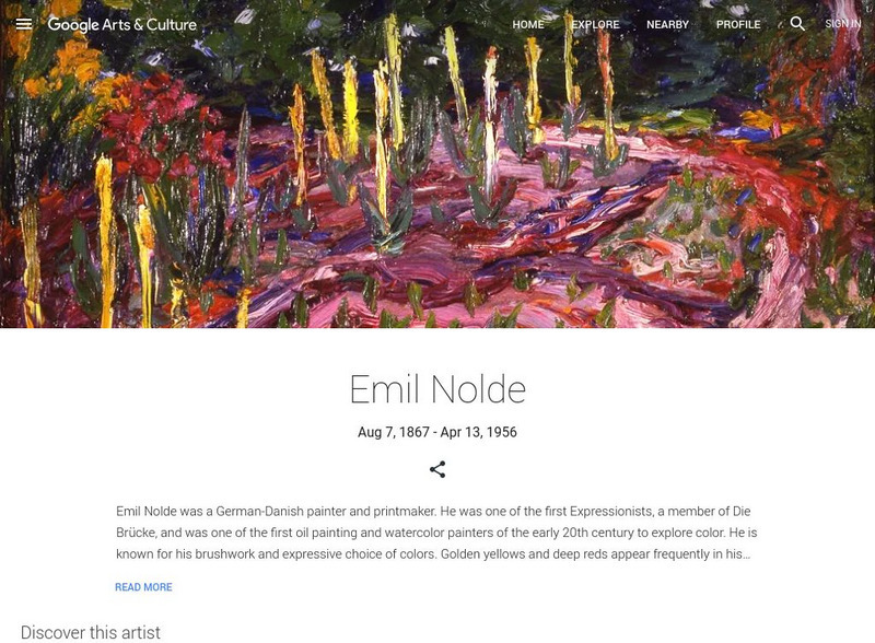 Google Cultural Institute: Emil Nolde Handout
