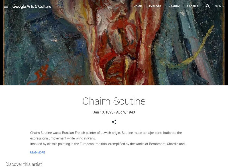 Google Cultural Institute: Chaim Soutine Handout