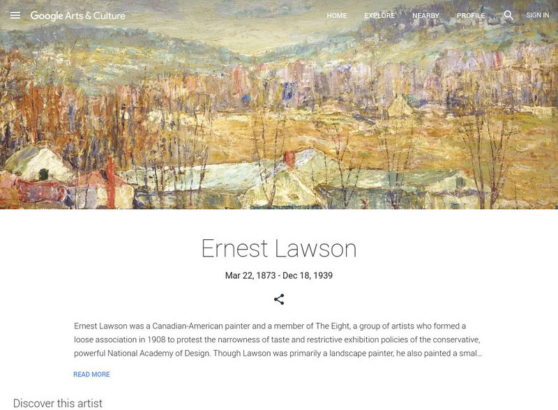 Google Cultural Institute: Ernest Lawson Handout