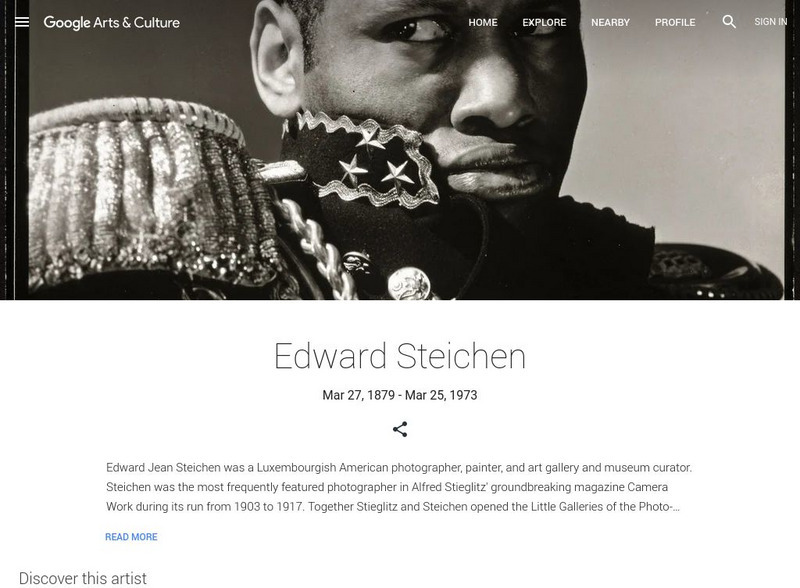Google Cultural Institute: Edward Steichen Handout