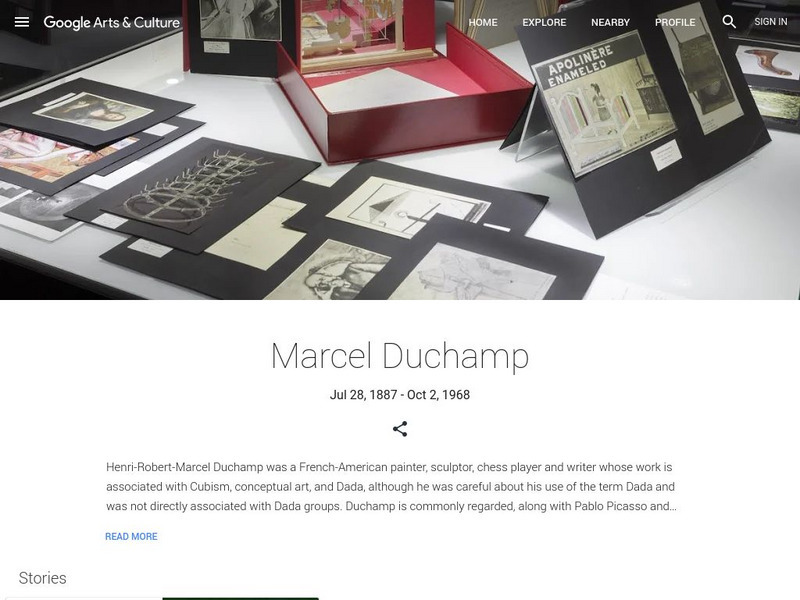 Google Cultural Institute: Marcel Duchamp Handout