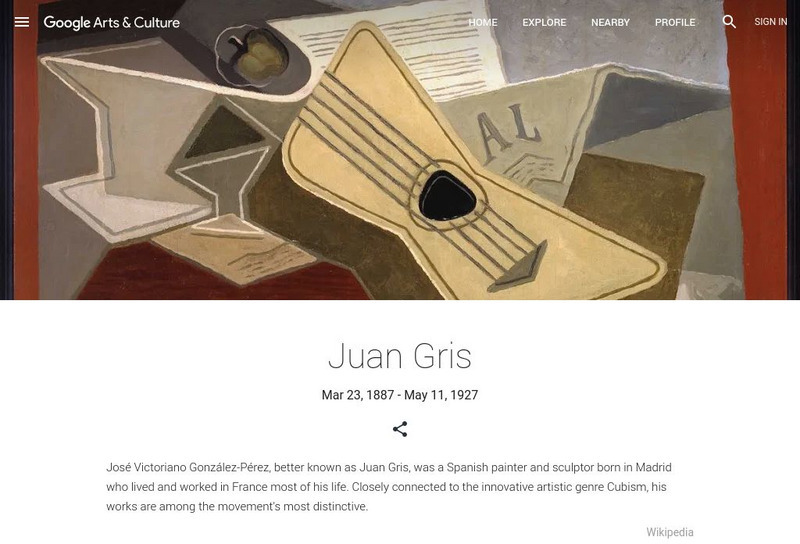 Google Cultural Institute: Juan Gris Handout