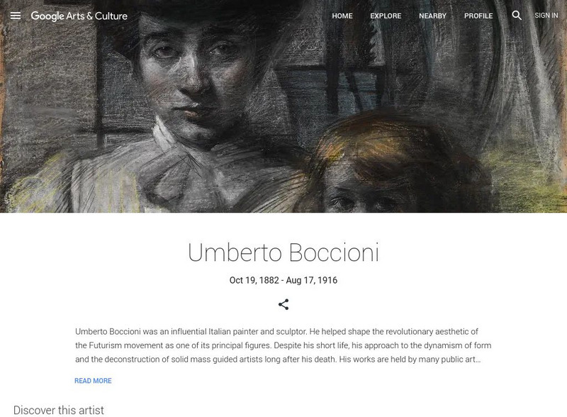 Google Cultural Institute: Umberto Boccioni Handout