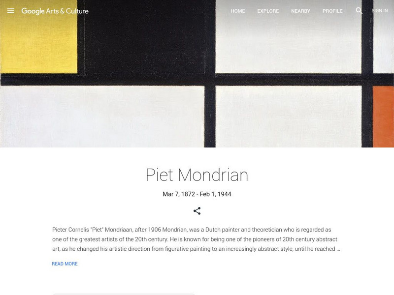 Google Cultural Institute: Piet Mondrian Handout