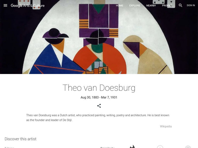 Google Cultural Institute: Theo Van Doesburg Handout