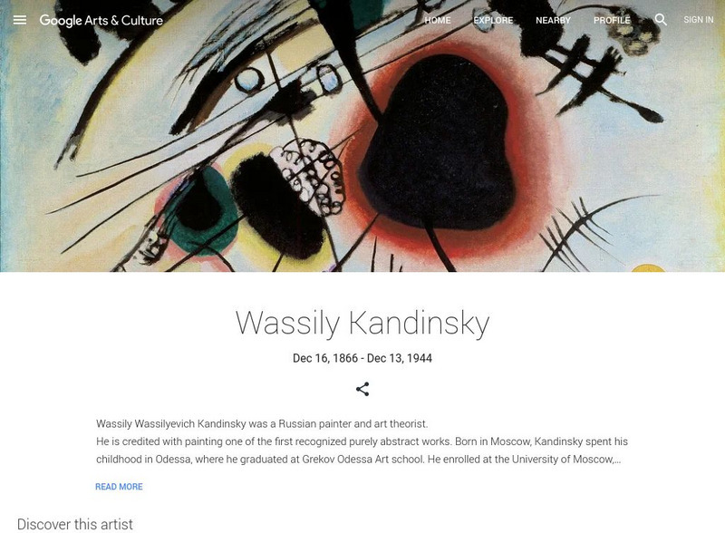 Google Cultural Institute: Wassily Kandinsky Handout