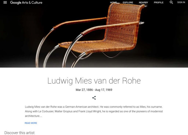 Google Cultural Institute: Ludwig Mies Van Der Rohe Handout