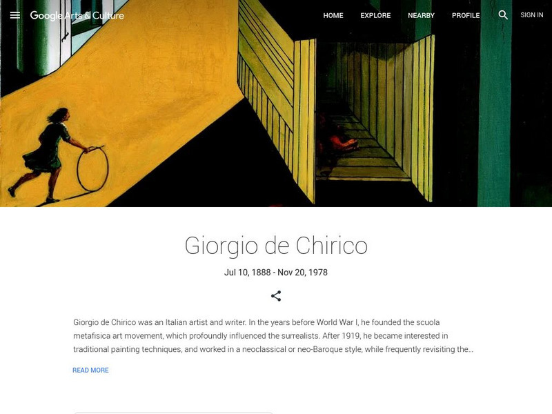 Google Cultural Institute: Giorgio De Chirico Handout