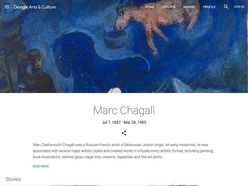 Google Cultural Institute: Marc Chagall Handout