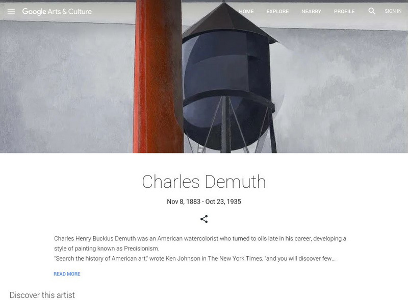 Google Cultural Institute: Charles Demuth Handout