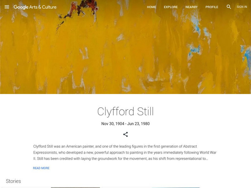 Google Cultural Institute: Clyfford Still Handout