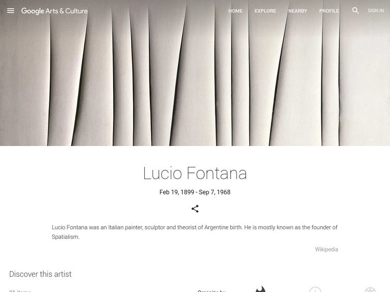 Google Cultural Institute: Lucio Fontana Handout