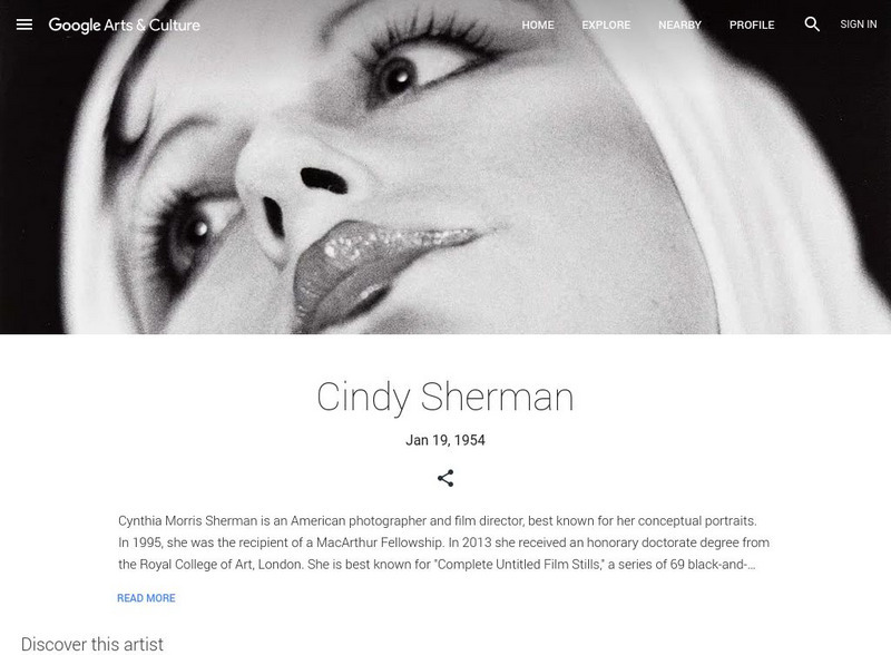 Google Cultural Institute: Cindy Sherman Handout